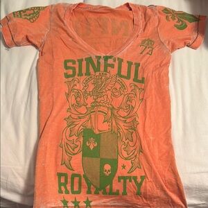 Sinful Orange Graphic Tee